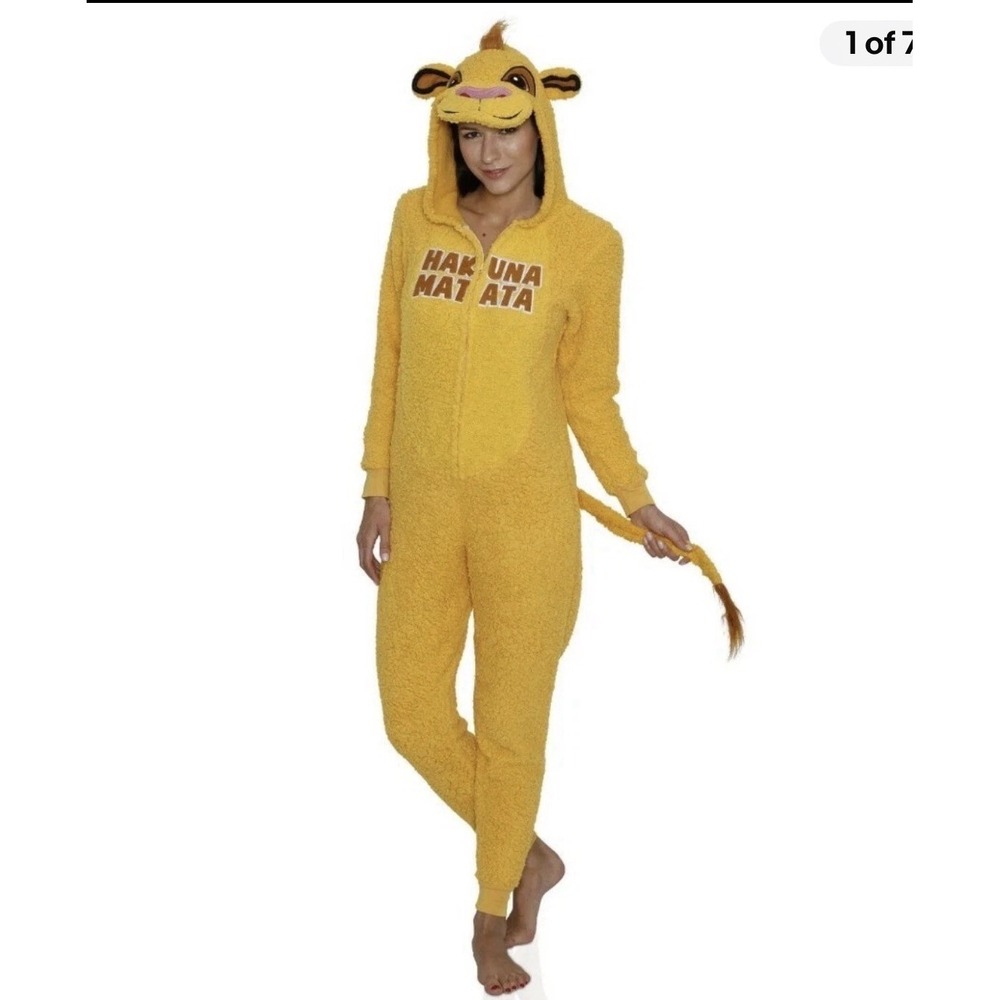 The Lion King Simba Union‎ Suit One Piece Hood Costume Onesie0 Hakuna Matata!
